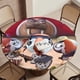 thumbnail image 5 of Johnny Puff theme Fitted Round Tablecloths Elastic Edged Table Covers Waterproof Table Cloth For Kitchen Holiday Party Tables Decor 150cm, 5 of 6