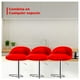 thumbnail image 4 of Pack 3 Piso Bar Taburete Giratorio de Altura Regulable rojo, 4 of 6