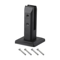 Magideal - Abrazadera De Vidrio Con Tornillos De Fijación Para Cerca De Piscina Profesional, Grifos De Vidrio Para Balcón, Escalera, Cubierta De Jardín De Vidrio Altura 16Cm