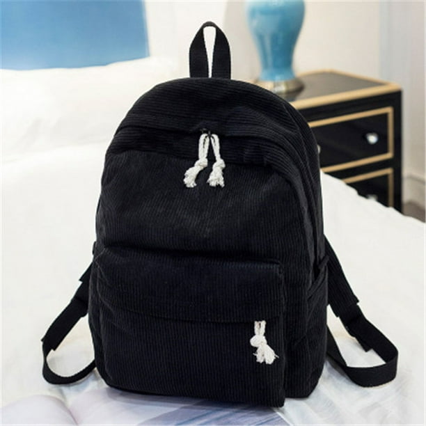 Fashion Wild Senior High School Students New Korean Personality Plush College Wind Shoulder Bag Solid Color Women's Backpack