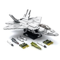 Reobrix - Avión Caza Furtivo Usaf F-22A Raptor, Compatible Lego