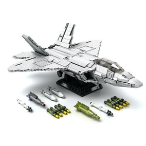 Reobrix - Avión Caza Furtivo Usaf F-22A Raptor, Compatible Lego