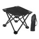 thumbnail image 5 of Taburete De Camping Ligero, Otomano, Reposapiés Para Parque, Mochileros, Patio, Color Negro, 5 of 5
