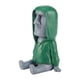 thumbnail image 1 of Estatua De Cabeza De Moai, Adorno, Estatua De Isla De Pascua Para Estantería, Escritorio, Dormitorio, Gris Y Verde, 1 of 3