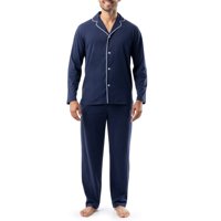 Conjunto De Pijama Para Hombre Izod Jersey Suede Azul Marino Talle Grande