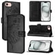 thumbnail image 5 of Funda cartera mariposa para iPhone 16e con soporte y ranuras para tarjetas Negro, 5 of 5