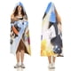 thumbnail image 3 of Renacido Manta Capa con Capucha Anti-Bolitas, Manta de Lana Ártica Suave, Manta Portátil de Felpa Ligera y Lujosa, Poncho para Siesta en Casa y Oficina, 100*130cm, 3 of 6