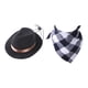 thumbnail image 4 of Disfraz De Vaquero Para Mascotas, Sombrero Para Perro Y Pa?uelo, Bufanda Para Cachorro Corgi, Gatito, Negro, 4 of 5