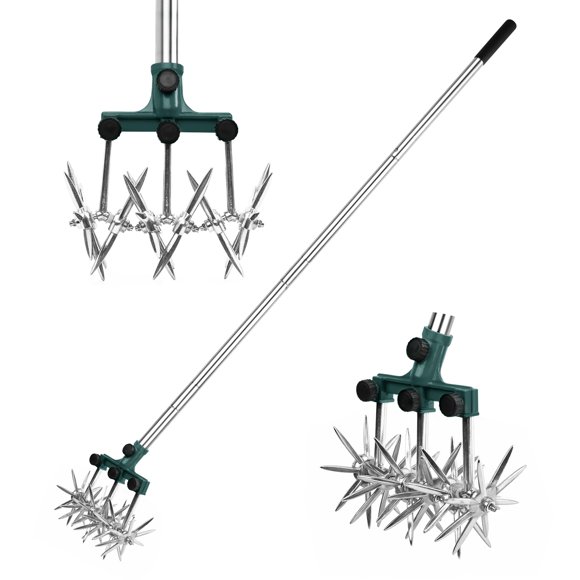 Cultivador rotativo BARAYSTUS de acero inoxidable ajustable de 145 cm