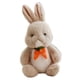thumbnail image 5 of Muñeco de conejo de peluche Cojines de Bufanda de zanahoria Favores de fiesta de Pascua Animales de peluche Juguetes blandos Juguete de , beige, 5 of 5