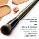 thumbnail image 2 of Brocha para base Rose and Ben Beauty C42 Professional, 2 of 7