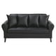 thumbnail image 2 of Sofa Lua 3c + 2 Pouf Pu 20 Negro, 2 of 6