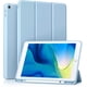 thumbnail image 1 of Funda para iPad de 10,2 pulgadas con portalápices, para iPad de 9.ª generación (2021), funda protectora transparente con soporte inteligente para iPad de 9.ª, 8.ª y 7.ª generación (2021/2020/2019), 1 of 7
