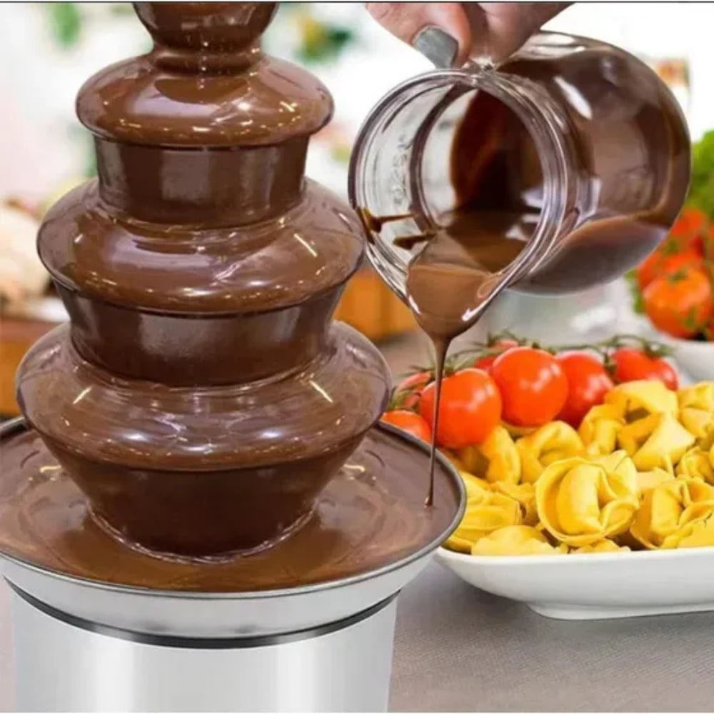 Movi - Cascada Fuente Chocolate Fondue 4 Niveles Acero Inoxidable