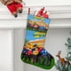 thumbnail image 2 of The Wiggles Tema: Calcetines de Navidad, fino lino blanco para colgar en escaleras y chimenea, decoración navideña para el hogar, regalo de Navidad. 45cm × 32cm, 2 of 5