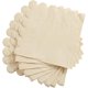 thumbnail image 3 of Pack de 100 servilletas para cóctel de 2 capas con borde festoneado, blanco lechoso, 3 of 3