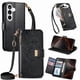 thumbnail image 1 of Funda tipo cartera de piel sintética FOXDOCK para Samsung Galaxy S26 Pro – Resistente a golpes y a las interferencias RFID – Correa de mano larga negro, 1 of 5
