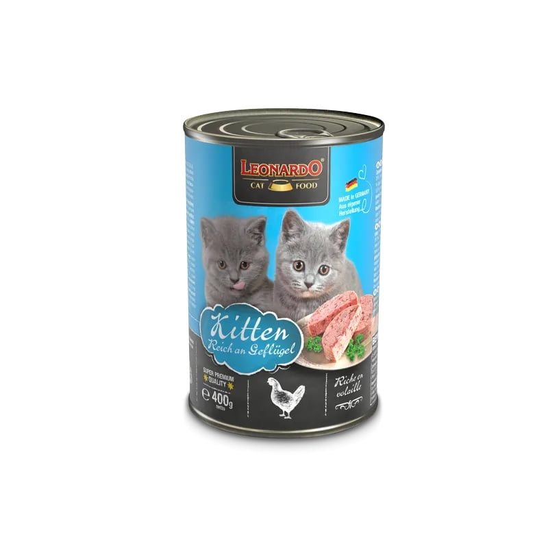 Alimento Leonardo Lata Kitten Para Gato, 400gr