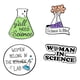 thumbnail image 4 of 4x Broches Esmaltados Alfileres Científicos Aleación Para Decoración De Mochila Amante De La Ciencia, 4 of 5