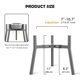 thumbnail image 4 of Soporte para cuencos de perro SHAINFUN gris, ancho ajustable, 28 cm (para perros grandes), 4 of 6