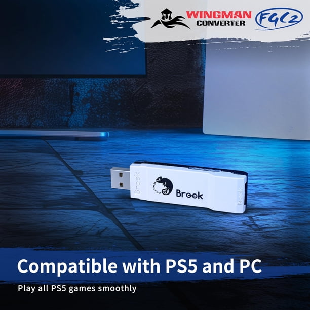 Convertidor de juegos Brook Wingman FGC2 para PS5 y PC | Lider