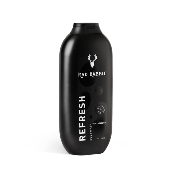 Gel de baño Mad Rabbit Refresh, cuidado posterior a los tatuajes, ingredientes limpiadores hechos para todo tipo de piel, fórmula suave, antienvejecimiento e hidratante (16 oz)
