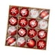 thumbnail image 5 of 16x Bolas De Navidad Adornos Para Aniversario Guirnalda Decoraciones A?o Nuevo Rojo Blanco, 5 of 5