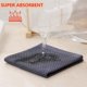 thumbnail image 3 of Kitinjoy Paños de Cocina 100 % Algodón, Pack de 6, Tejido Tipo Gofre Ultra Suave y Absorbente, Toallas de Secado Rápido, 30 × 30 cm, Gris Oscuro, 3 of 7