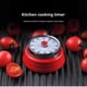 thumbnail image 3 of Tiempo mecánico de cocina, amigable con el medio ambiente No se necesitan baterías Reloj despertador magnético de cuenta atrás visual de 60 minutos para cocinar, estudiar, juegos, oficina (r, 3 of 3
