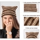 thumbnail image 4 of Gorro con orejas de gato, bonito gorro de punto con orejas de gato Y2K, gorro de ganchillo con orejas de zorro, accesorio de invierno para mujeres y niñas., 4 of 7