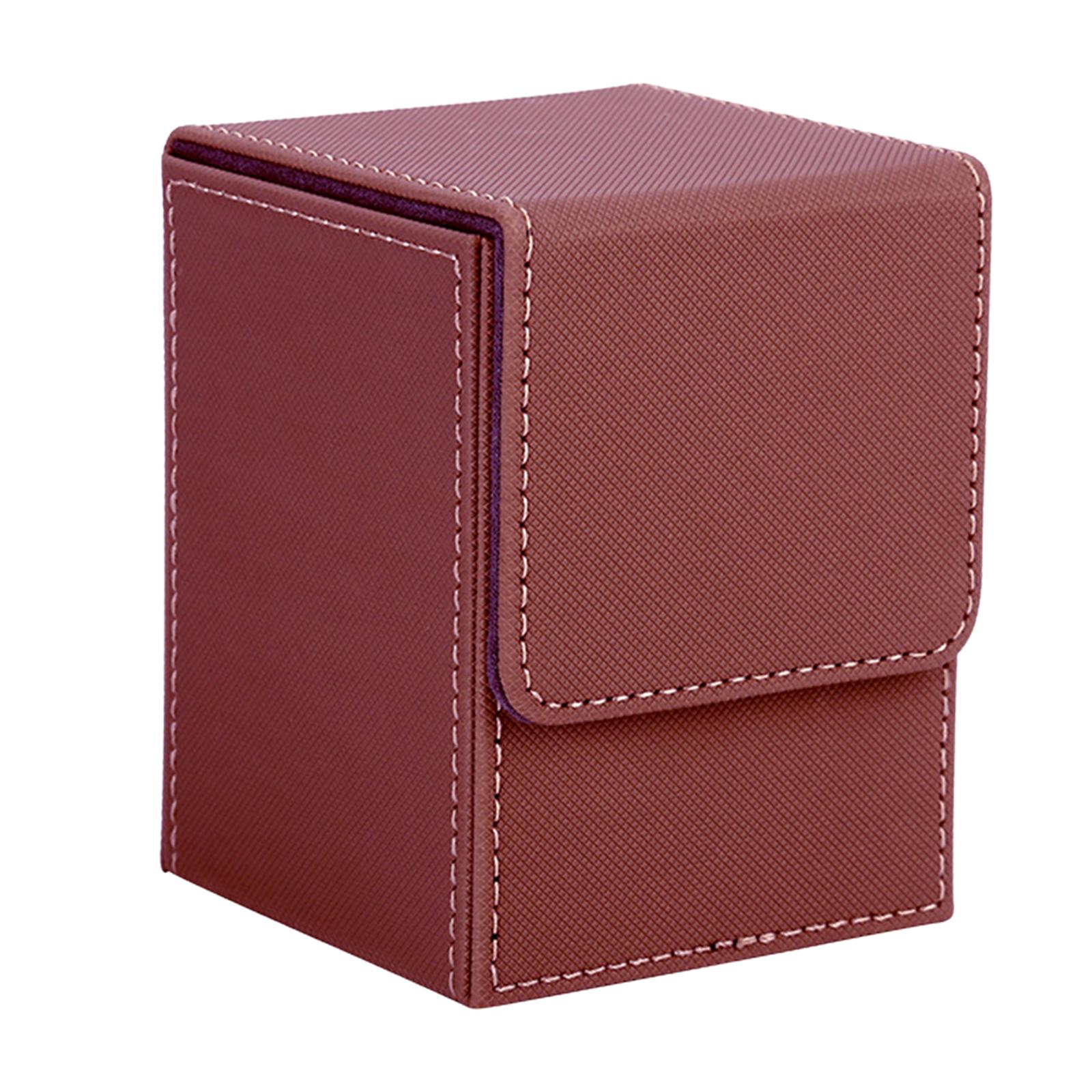 Bothyi - Trading Card Deck Box Sports Cards Cards Protector Tcg Card Deck Caja De Almacenamiento Marrón