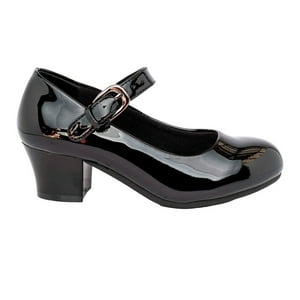 Zapato Infantil Cueca Sara Negro Charol Alquimia