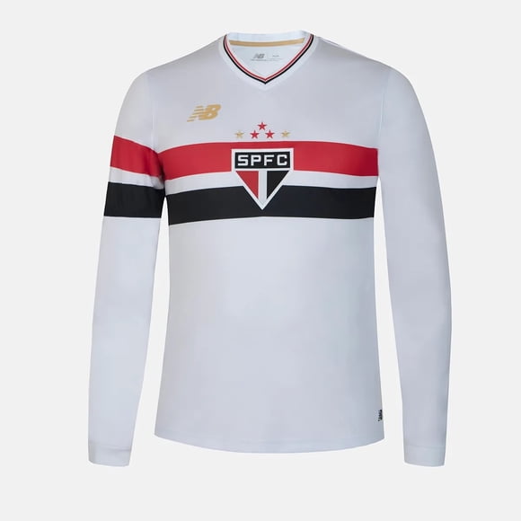 Camiseta Sao Paulo 2025 Titular M. Larga Original New Balance