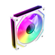 thumbnail image 2 of Ventilador para PC ARGB GameMax FN12A S8I White 120mm, PWM, 800-1600 RPM, 44 CFM, 31 dB, 2 of 3