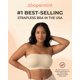 thumbnail image 4 of Sujetador sin tirantes SHAPERMINT Wireless Antideslizante Bandeau Beige, 4 of 8