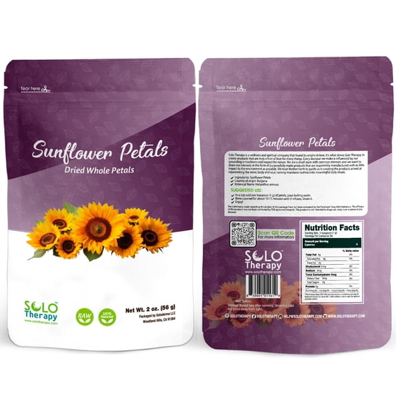 Pétalos de girasol Solo Therapy 56 g – Té de hierbas seco