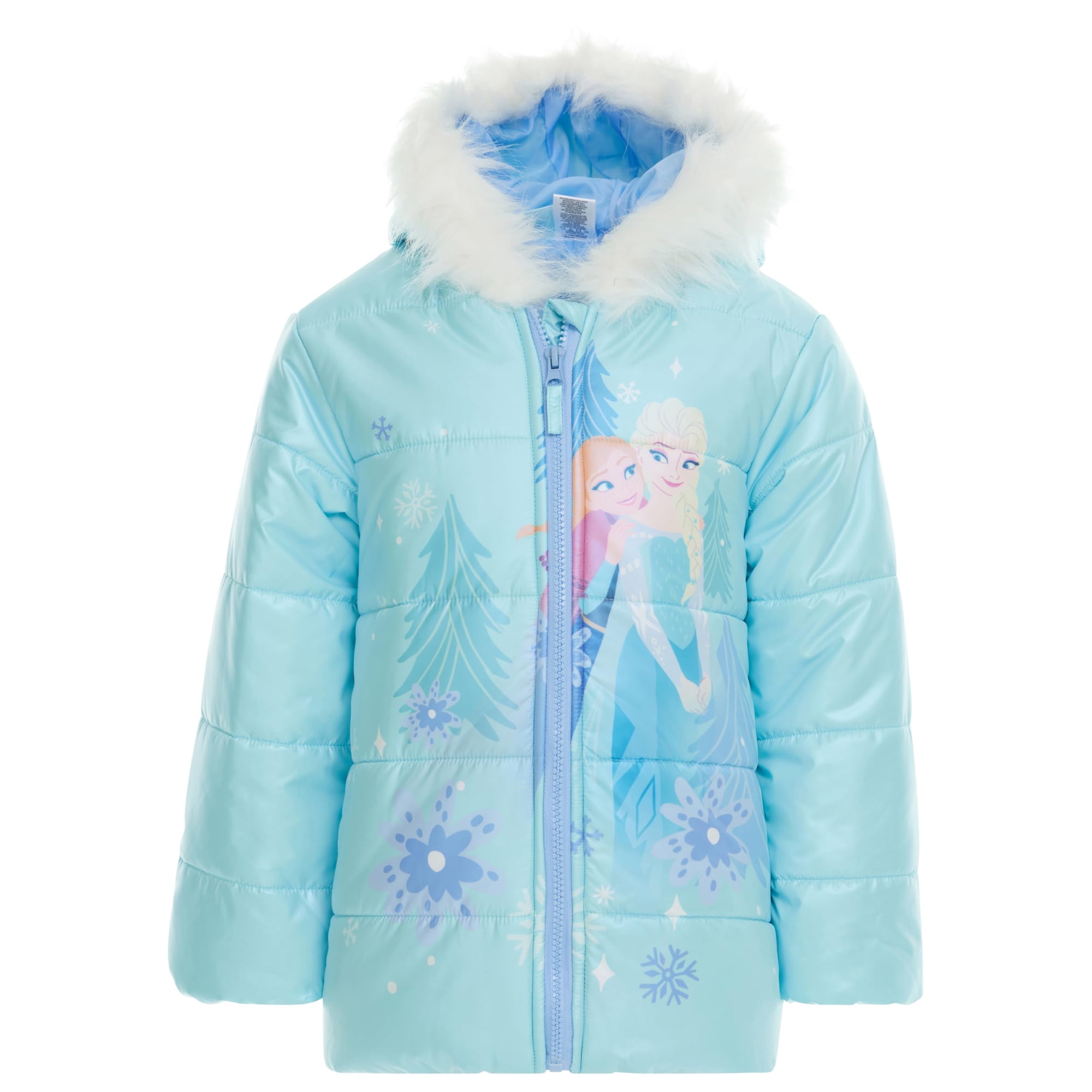 Abrigo De Invierno, Chaqueta Acolchada Disney Frozen Para Niña Pequeña 4t, Azul