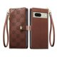 thumbnail image 1 of Funda Billetera con Cierre para [Google Pixel 8] con Tarjetero, Soporte y Correa de ManoMarrón, 1 of 5