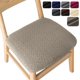 thumbnail image 1 of Xiao Hua Funda de Silla de Restaurante Simple de Color Sólido Universal para Cuatro Estaciones, Funda de Cojín de Silla Elástica, Juego de 2 Piezas, Gris, 1 of 4