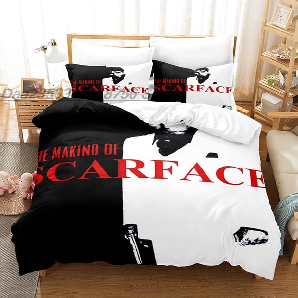 Scarface Bedding Set Single Twin Full Queen King Size Bed Set Aldult Kid Bedroom Duvetcover Sets bed sheet setBed Sheets