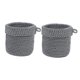 thumbnail image 3 of 2x Cestas De Almacenamiento Elegantes Contenedores De Almacenamiento Para Tocador De Sala De Estar En Color Gris, 3 of 5
