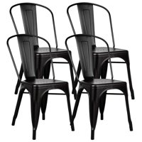 Novahus - Pack 4 Sillas Tolix Vintage Negro