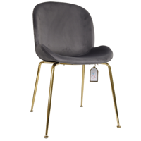 Oh! Mi Hogar ® - Silla Berta Velvet Base Dorada