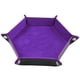 thumbnail image 3 of Bandeja De Dados Caja De Almacenamiento De Cuero Plegable Soporte De Almacenamiento De Escritorio Morado, 3 of 5