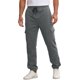 thumbnail image 5 of Pantalones de chándal forrados de vellón para hombre con múltiples bolsillos y cintura con cordón, pantalones cargo 34 gris, 5 of 6