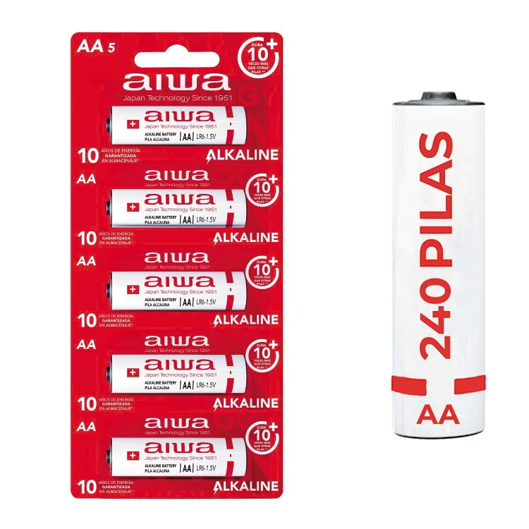 Aiwa - Pila Alcalina Lr6p5*5 Aa