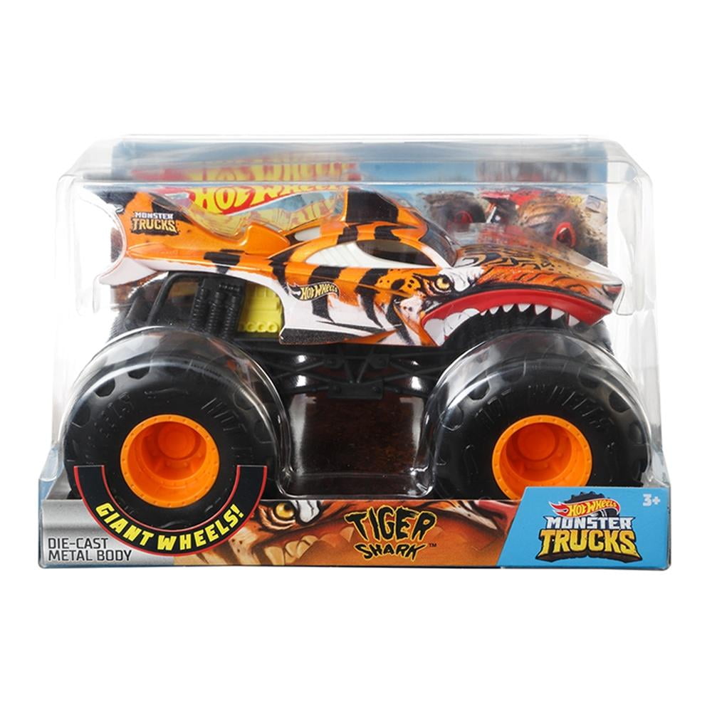 Vehículo Hot Wheels Monster Trucks Tiger Shark 1:24