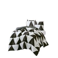 Genérico - Cobertor De Jacquerd Cutting Plaza Y Media Color Blanco Con Café