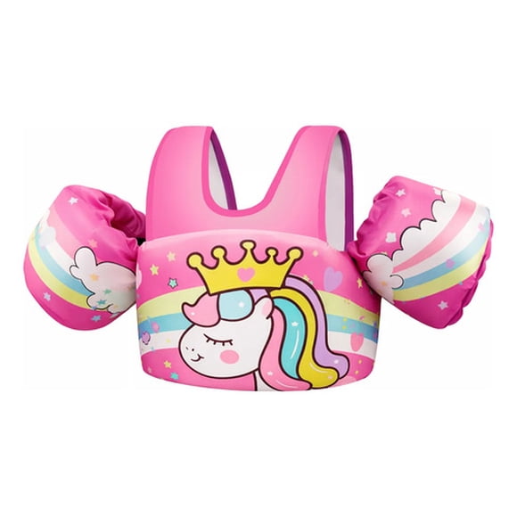 Chaleco Flotador Alitas Unicornio Queen 2 A 6 Años Niñas