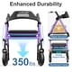 thumbnail image 2 of Andador plegable Walker HOMLAND con asiento de 160 kg de capacidad, 2 of 7